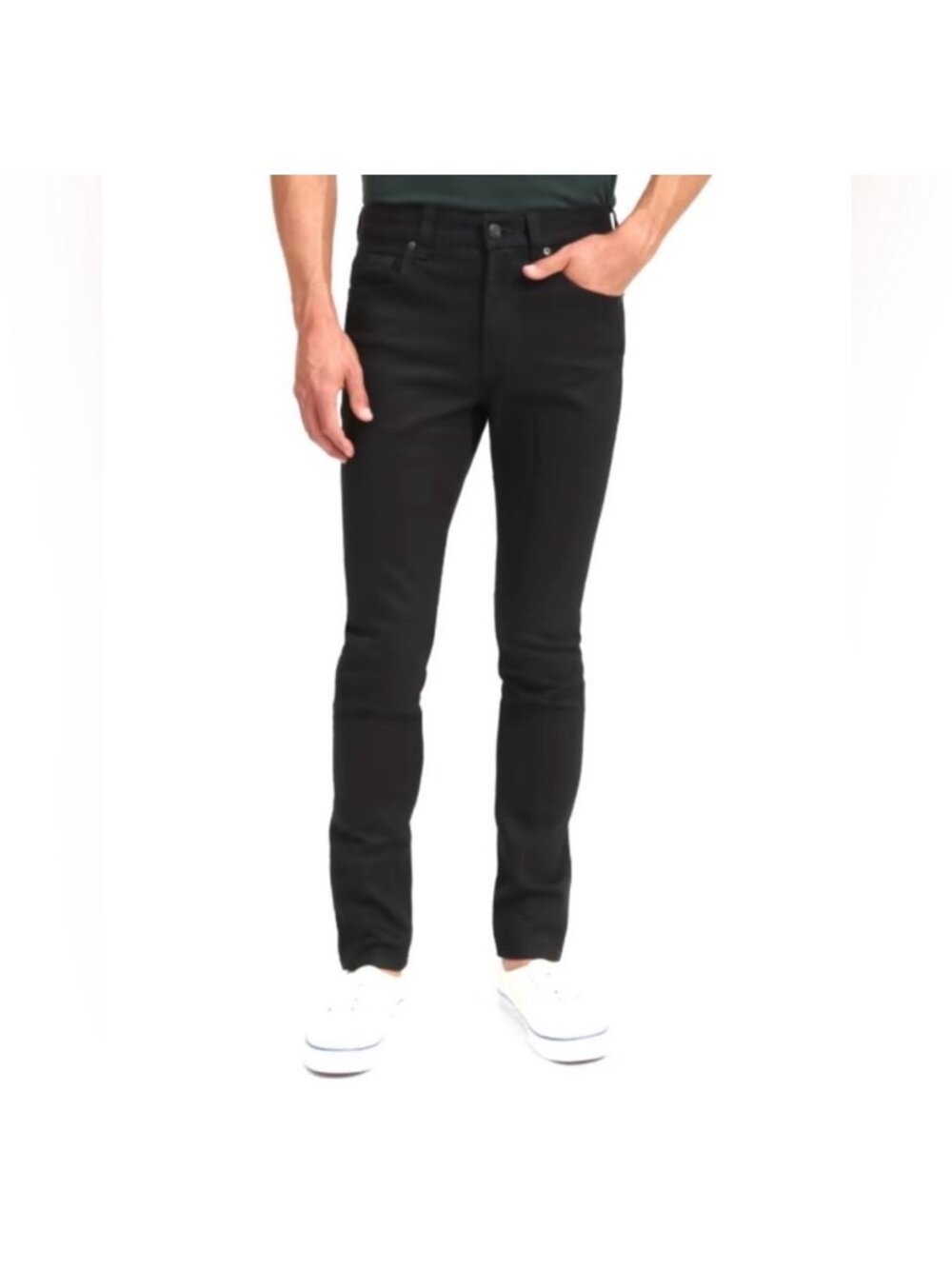 Everlane The Skinny 4-Way Stretch Organic Jean |‎ Uniform Black Sz 40x32